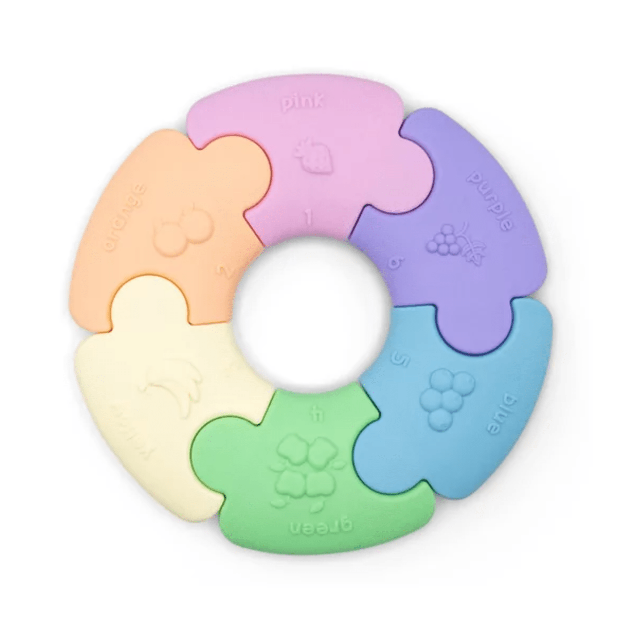 Puzzel wiel met kleuren - pastel - Billimay